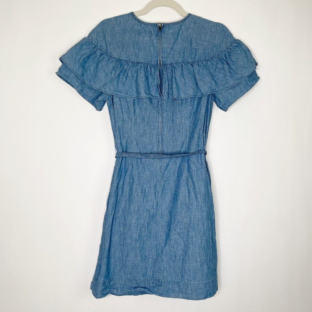 J Crew Chambray Dress Size 2 - Picture 6 of 9